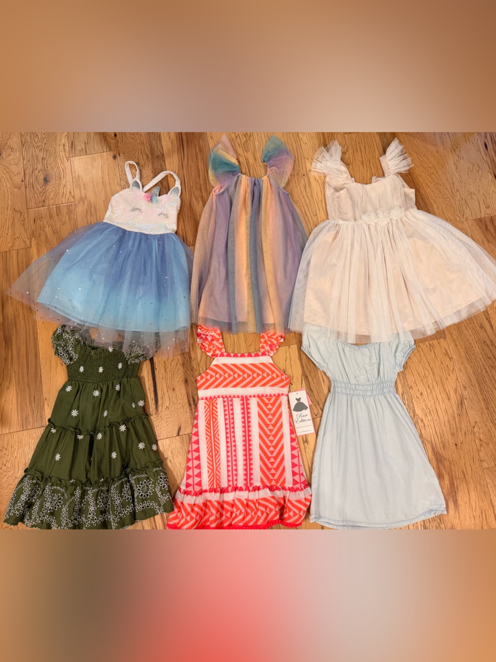 Girls dresses 10 in total like new or new. Size 5 or 6. This is a steal!!